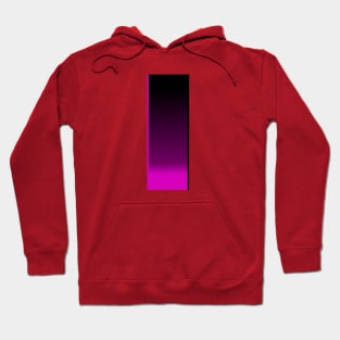 Black, Hot Pink Gradient Rectangle Design Hoodie